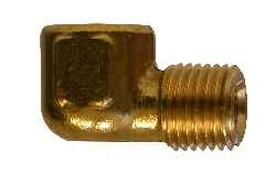 3/8" x 1/4" 90 Degree Reducing Elbow Brass Pipe Fitting