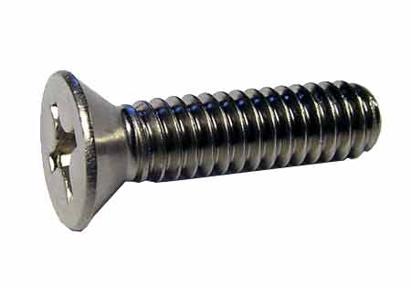STAINLESS STEEL FLAT HEAD SLOTTED MACHINE SCREWS 6/32 x 3/8" 18-8 35 PCS.NEW