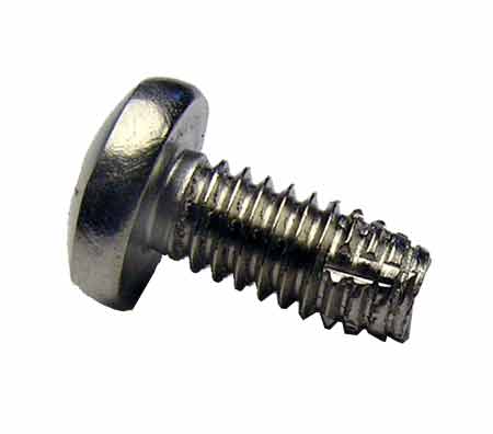 Plain Finish Phillips Drive 18-8 Stainless Steel Thread Cutting Screw 3/8 Length Pan Head Pack of 4000 Type F #10-24 Thread Size 