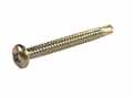#12 x 3-1/2" Phillips Pan Head Drill Screw Zinc Plated Steel