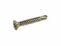 #8 x 1-1/2" Phillips Flat Head Drill Screw Zinc Plated Steel