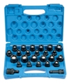 25 Piece 1/2" Drive 6 Point Shallow Fract & Metric Magnetic Impact Set
