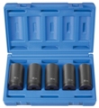 5 Piece 1/2" Drive 6 Point Spindle Nut Impact Socket Set