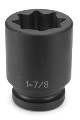 1-3/4" Deep Length 8 Point Impact Sockets 1" Drive