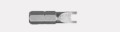 #8 x 1" Spanner Tampor Proof Screwdriver Bit
