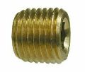 3/4" Hex Countersunk Plugs Brass Pipe Fitting