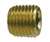 1/8" Hex Countersunk Plugs Brass Pipe Fitting