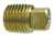 3/4" Square Plug Brass Pipe Fitting