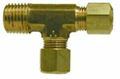 5/16" Compression x 1/8" MNPTF Compression Brass Male Run Tee