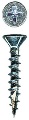 #8 x 1-3/4" Phillips Flat Head with Nibs Type 17 Screw Zinc