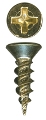 #5 x 1/2" Phillips Flat Head Twinfast Thread Screw Bright Brass