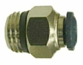 1/4" x 3/8" Nickel Push In Male Connector