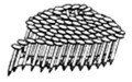 1-3/4" x .083" Dia. Cone Point Galvanized Ring Shank Coil Nails